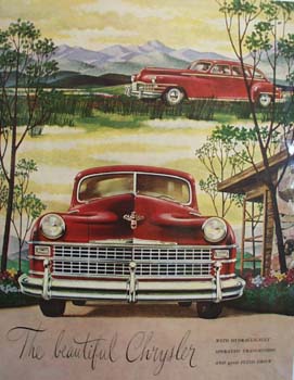 Chrysler The Beautiful Chrysler Ad 1946