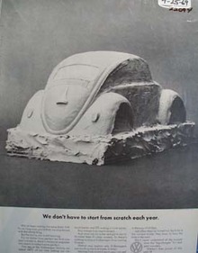 Volkswagen We Do Not Have Tot Start From Scratch Ad 1969