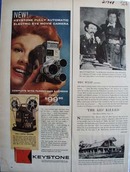 Keystone Camera Electric Eye Movie Camera Ad 1959