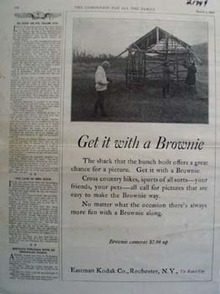 Eastman Kodak Building A Shack Ad 1923