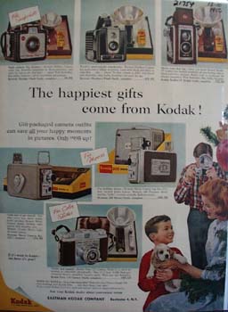 Eastman Kodak Christmas Ad 1956