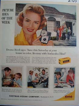 Eastman Kodak And Donna Reed Ad 1960