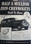 Chevrolet Half A Million Sold Ad 1939