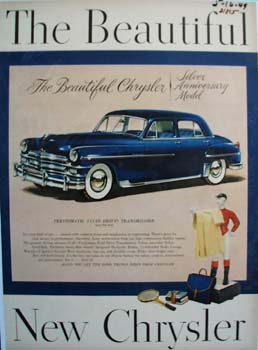 Chrysler Silver Anniversary Model Ad 1949