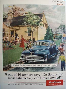 De Soto Little Children At School Ad 1945