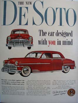 De soto Designed With You In Mind Ad 1949