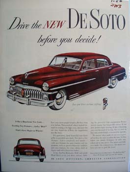 De Soto Drive Before You Decide Ad 1950
