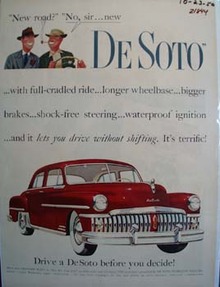 De Soto New Road No New De Soto Ad 1950