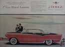 Dodge Custom Royal Lancer in Tri Color Ad 1954
