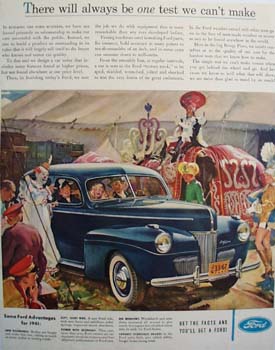 Ford At The Circus Ad 1941