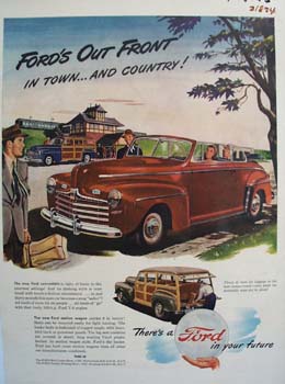 Ford In Town And Country Ad 1946