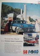 Ford Around The World Ad Ranchero1958