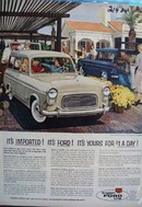 Ford It's Imported English Ford Line Ad 1959