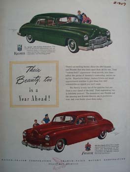Kaiser Frazer Their Beauty Too Ad 1946
