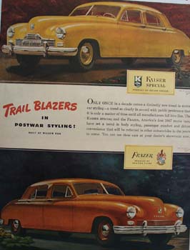 Kaiser Frazer Trail Blazers Ad 1946