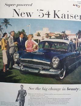 Kaiser Big Change In Beauty Ad 1954