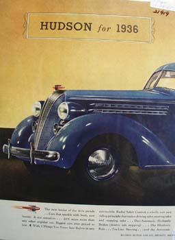 Hudson for 1936 Ad 1935