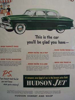 Hudson Car Glad You Have Ad 1953