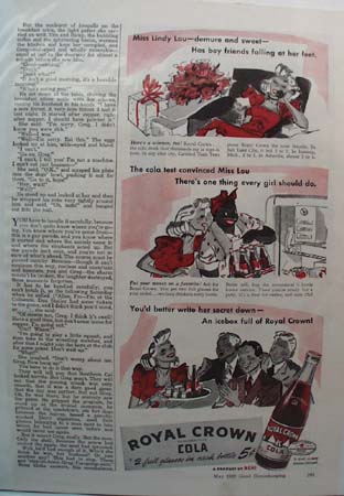 Royal Crown Cola Miss Lindy Lou Ad 1939