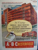 Chesterfield And Cigarette Factory Bldg Ad 1950