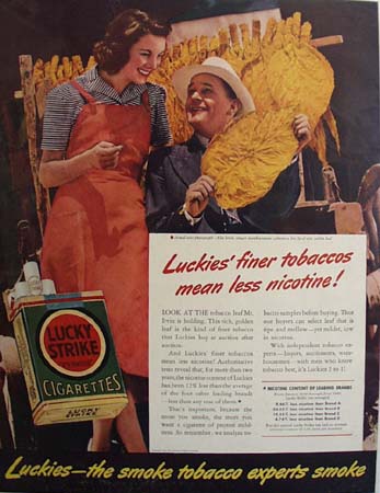 Lucky Strike And Alex Irvin Ad 1940