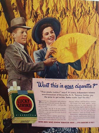 Lucky Strike And F H Lewis Ad 1941