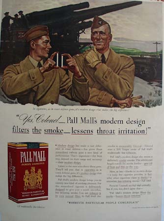Pall Mall Yes Colonel Ad 1941