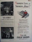 Philip Morris Smoking Less Or More Ad 1943