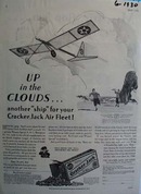 Cracker Jack Up In The Clouds Ad 1930