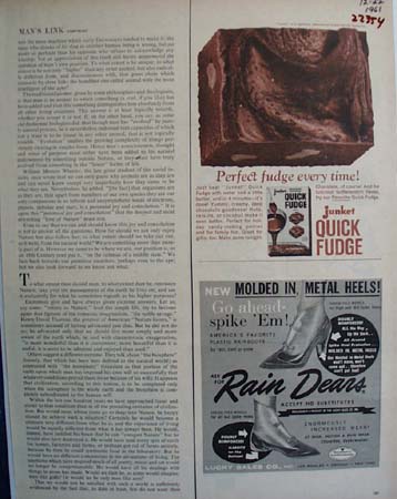 Junket Quick Fudge Perfect Every Time Ad 1961