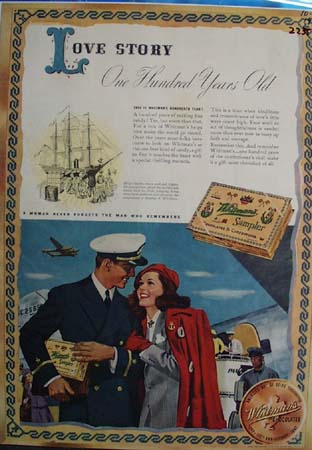 Whitman Sampler Love Story Ad 1942