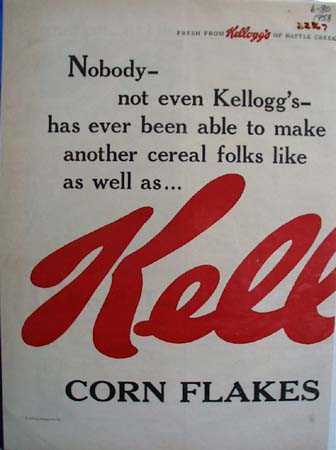 Kelloggs Makes Cereal Folks Like Ad 1958