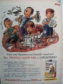 Simoniz Floor Wax Boys Toads Fish Ad 1959