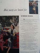 Clothing For Summer Travel Ad 1952