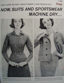 DuPont Fibers Pioneer New Fashion Ad 1958