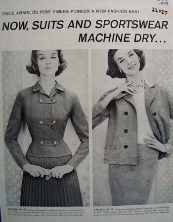 DuPont Fibers Pioneer New Fashion Ad 1958