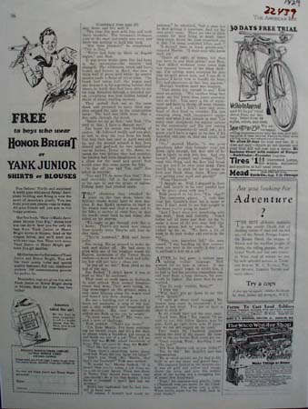 Yank Junior Or Honor Bright Shirt Ad 1929