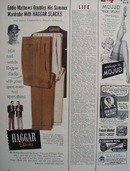 Haggar Slacks Eddie Mathews Ad 1954