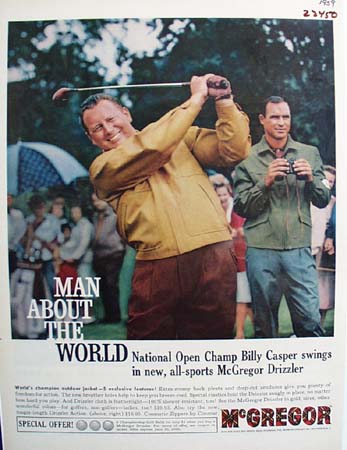 McGregor Jacket And Billy Casper Ad 1959