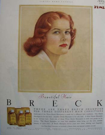 Breck Shampoo Three Different Ad 1952