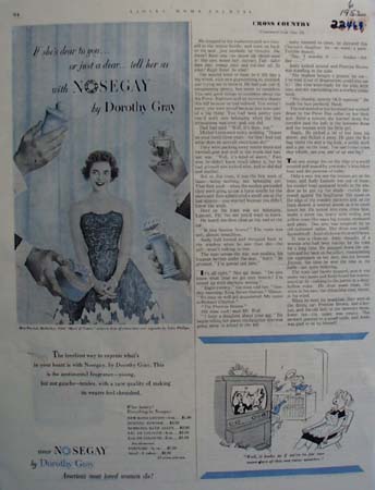 Dorothy Gray Cologne Patricia Mullarkey Ad 1952