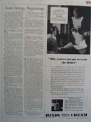 Hinds Cream Bill Washes Dishes Ad 1930