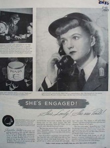 Ponds And Lieutenant Jacqueline Proctor Ad 1943