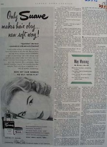 Suave Cosmetic For Hair Makes Hair Obey Ad 1952
