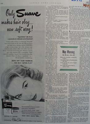 Suave Cosmetic For Hair Makes Hair Obey Ad 1952