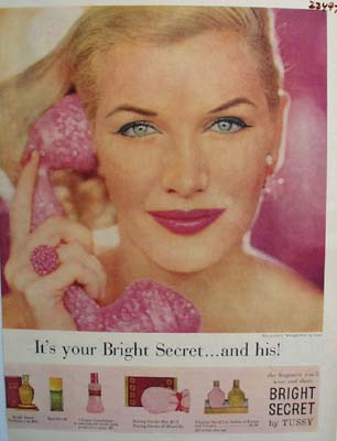 Tussy Bright Secret Ad 1956