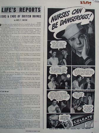 Colgate Nurses Can Be Dangerous Ad 1943