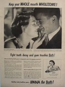 Ipana toothpaste Mouth Wholesome Ad 1950