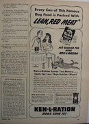 Ken L ration Dog Begging Ad 1950
