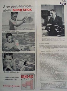 Band Aid Three New Bandages Ad 1965